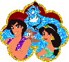 Aladdin, Jasmine And Genie