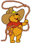 Pooh as a cowboy