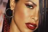 Aaliyah with red lips