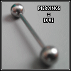 piercing is love