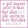 A girl doesn't want to hear..