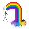 vomiting rainbows lol