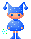 cute little person in blue