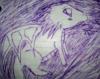 Cute Purple Dragon Sketch