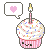 cupcake in love