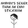 Nobody's sexier than an emo stickman