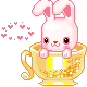 bunny in cup
