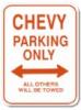 Chevy Parking Only