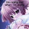 lonely anime girl