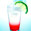 cold drink with lime