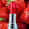 strawberries and lipstick