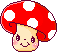 cute red mushroom