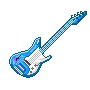 blue electric guitar