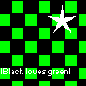 black loves green