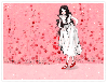 GIRL WITH PINK FLOWER WALL