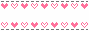 white & pink hearts box