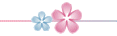 blue & pink flowers divider