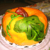 pumpkin shaped cake