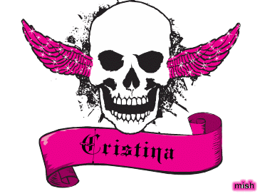 cristina pink skull