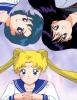 sailor moon and her friends