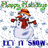 Snowing Snowman