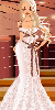 Blonde girl with gown
