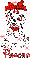 Dalmation with Red Bow and Name