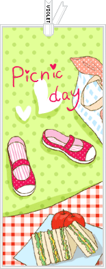 cute kawaii picnic day