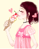 cute kawaii icecream girl