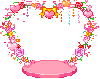 pink flower heart
