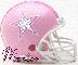 Dallas Cowboy Pink Helmet with Name