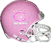 Chicago Bear Pink Helmet With Glitter