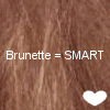Brunnettes are smart!