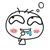 cute kawaii white smiley throbbing