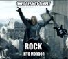 One does not rock into mordar