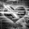 white and black cyber heart