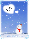 cute kawaii snowman have a nice day