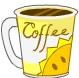 yellow cup of coffee