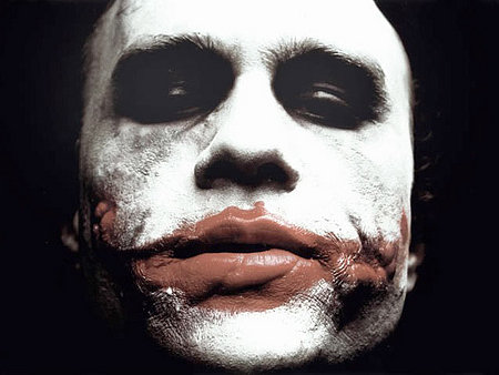 Heath Ledger as The Joker in The Dark Knight