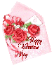 Happy Valentines Day - Rose Envelope