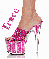 pink glitter shoe