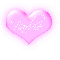 Barbie in a pink blinking heart
